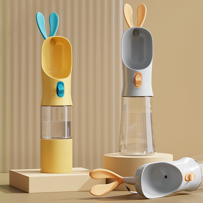 Przenośny Bidon dla Psa z Pojemnikiem na Karmę